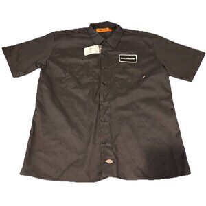 Dickies Work Shirt Y2K VTG Salomon Men’s Size XLR Black Button Up Shirt Short